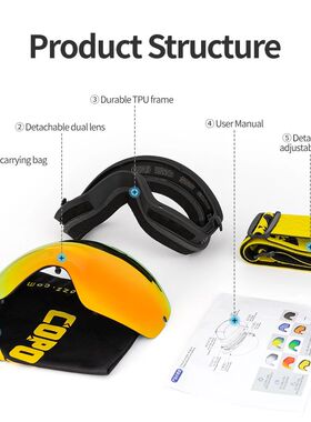 Ski Goggles Men Women Snowboard Goggles Glasses For Skiing U