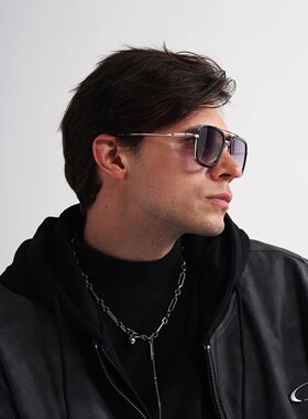 Square Mens Designer Sunglasses Metal Frame Gradient Luxury