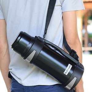 瑞爽不锈钢保温壶保温杯男暖热水瓶户外大容量车载旅游水壶3000ml