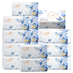 悠雅450张纸巾抽纸家用四边压花餐巾纸可擦手面巾厕纸卫生纸抽