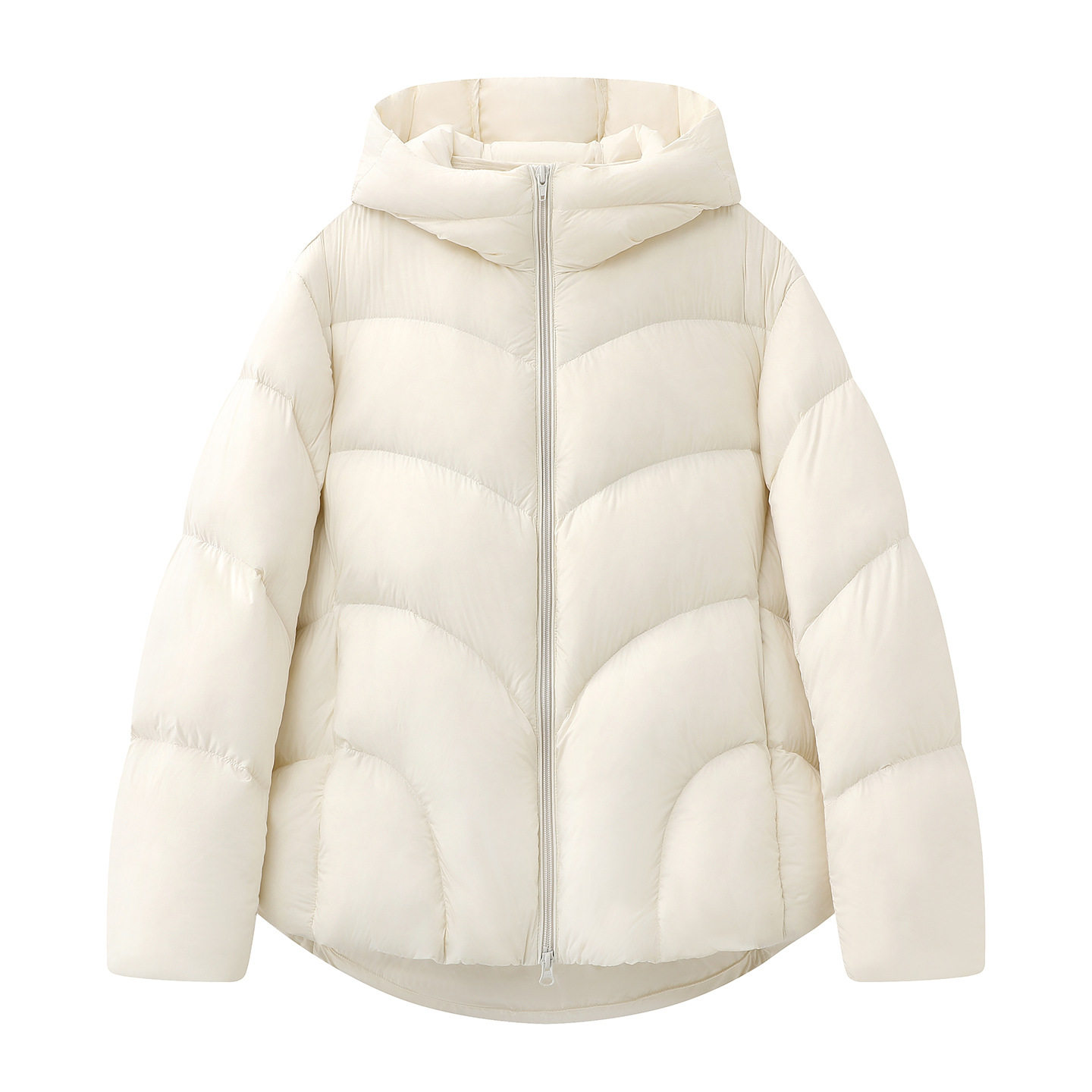 现货江南同款2025冬季新款宽松保暖泡芙连帽面包羽绒服 5P0C10440 - 图0