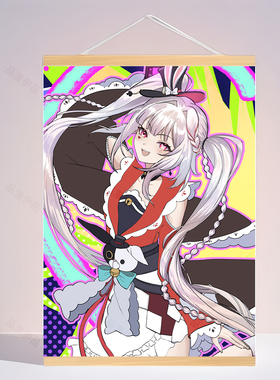 崩铁saprxie火花来图定制挂画实木挂轴木质房间卧室墙贴装饰壁画