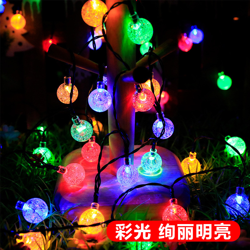 太阳能户外灯串庭院挂树彩灯满天星室外阳台防水花园led氛围灯带-图3