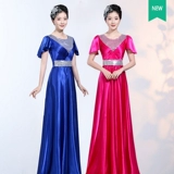 Новые женские костюмы хора с блестками, длинные юбки, костюмы хора, костюмы для хора сценического хора, костюмы группового хора