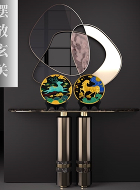 金赚炭雕套组禄马交驰摆件汤镇玮