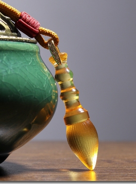 水晶雕刻原创文昌笔古法琉璃石