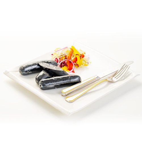 墨鱼香肠1kg 商用烤肠批发墨鱼肉肠烤肉食材正宗墨鱼肠德式香肠包 - 图3