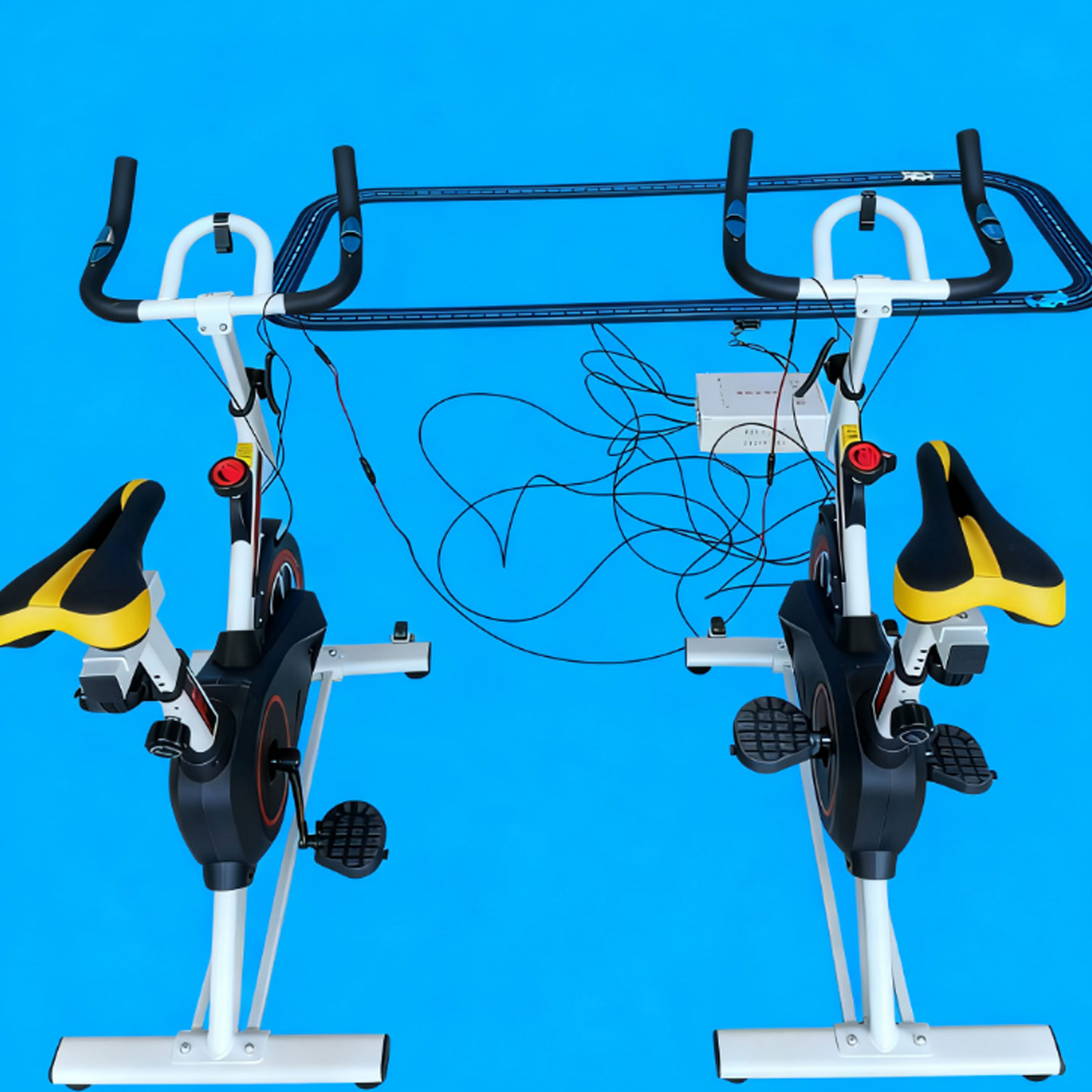 Spinning bike driven racing competition interactive game event props promotion team building carnival amusement facilities