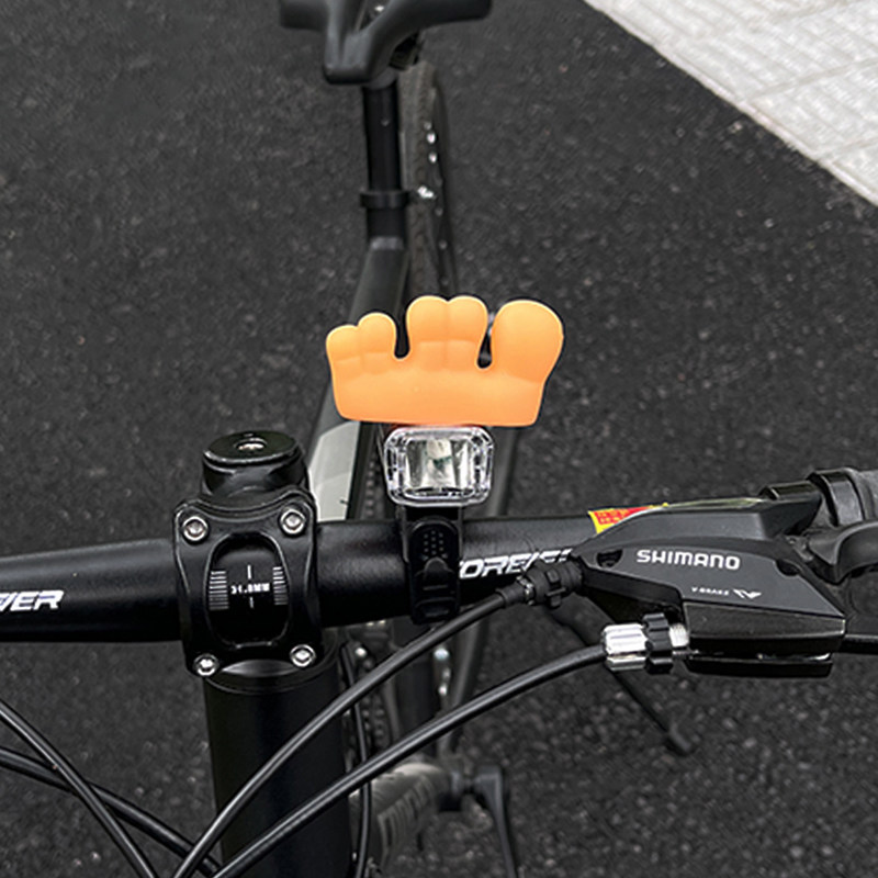 搞怪仿米奇手自行车前灯儿童骑行充电强灯光照明防水夜骑山地车灯,淘宝优惠券,粉丝福利购,淘宝优惠卷