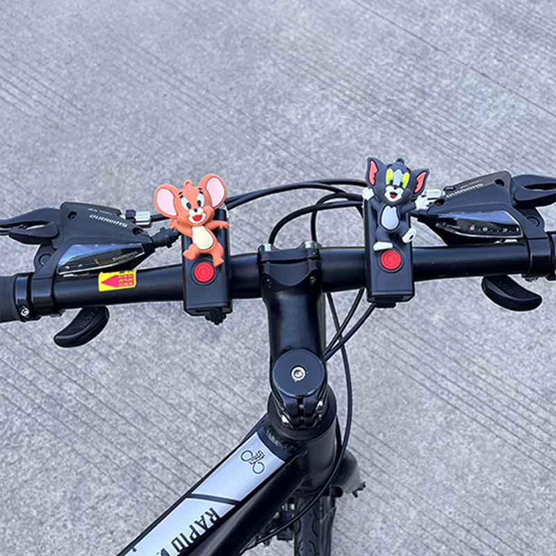 卡通帕恰库洛米自行车前行灯儿童骑行充电强灯光照明防水夜骑山地 - 图3