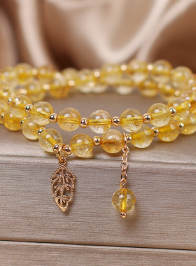 天然草莓晶手链旺桃花送女友闺蜜