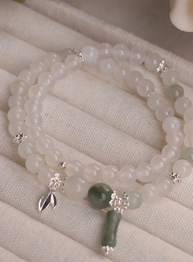 双层2024新款手饰仿和田玉轻奢