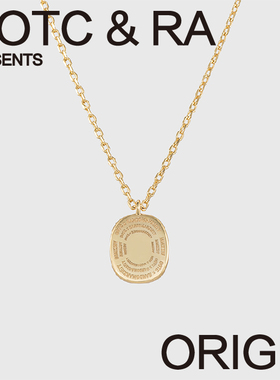 RA X OOTC 联名系列「ORIGIN」单“O”黑玛瑙镶钻项链可调节