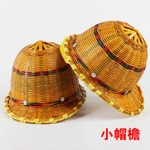 竹编安全帽工地夏季透气头盔防晒遮阳建筑工程施工竹帽子男神器帽 - 图2
