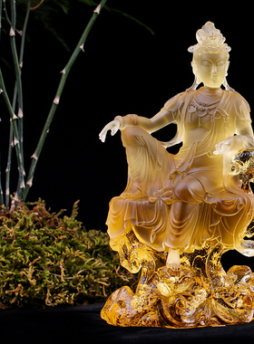 琉璃菩萨寺院禅意观自在菩萨佛像