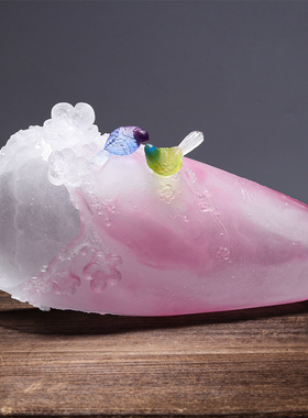 喜鹊花瓶喜事花瓶摆件新中式客厅玄关插花装饰工艺品开业结婚送礼