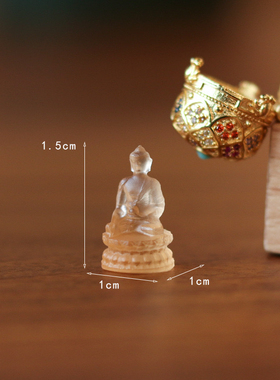 琉璃小佛像吊坠佛龛项链