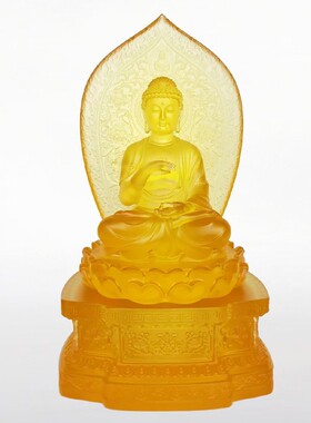 琉璃药师七佛摆件坛城琉璃光如来七佛家居供奉寺院佛堂摆件