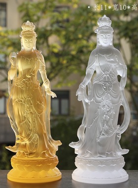 琉璃日月光菩萨坛城日光月光菩萨佛堂摆放供奉中式家用佛像