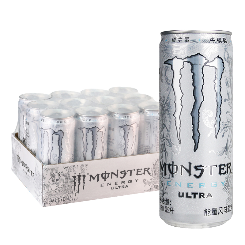 Monster黑魔爪白魔爪蓝魔爪黄魔爪能量型维生素运动风味饮料330ml - 图2