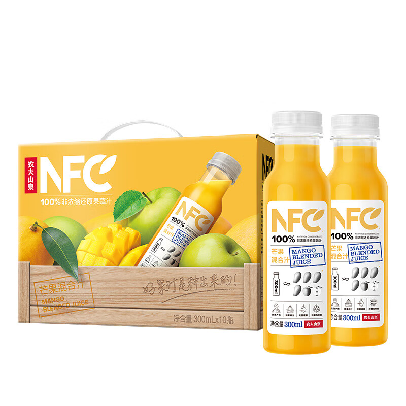 农夫山泉NFC果汁芒果汁300ml*10瓶礼盒装100%非浓缩还原汁饮料_淘水吧_咖啡/麦片/冲饮-第4张图片-提都小院 农夫山泉NFC果汁芒果汁300ml*10瓶礼盒装100%非浓缩还原汁饮料_淘水吧_咖啡/麦片/冲饮-第4张图片-提都小院
