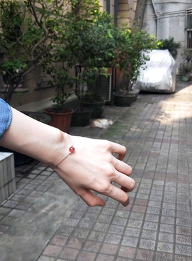 ins小众设计招桃花女草莓手链