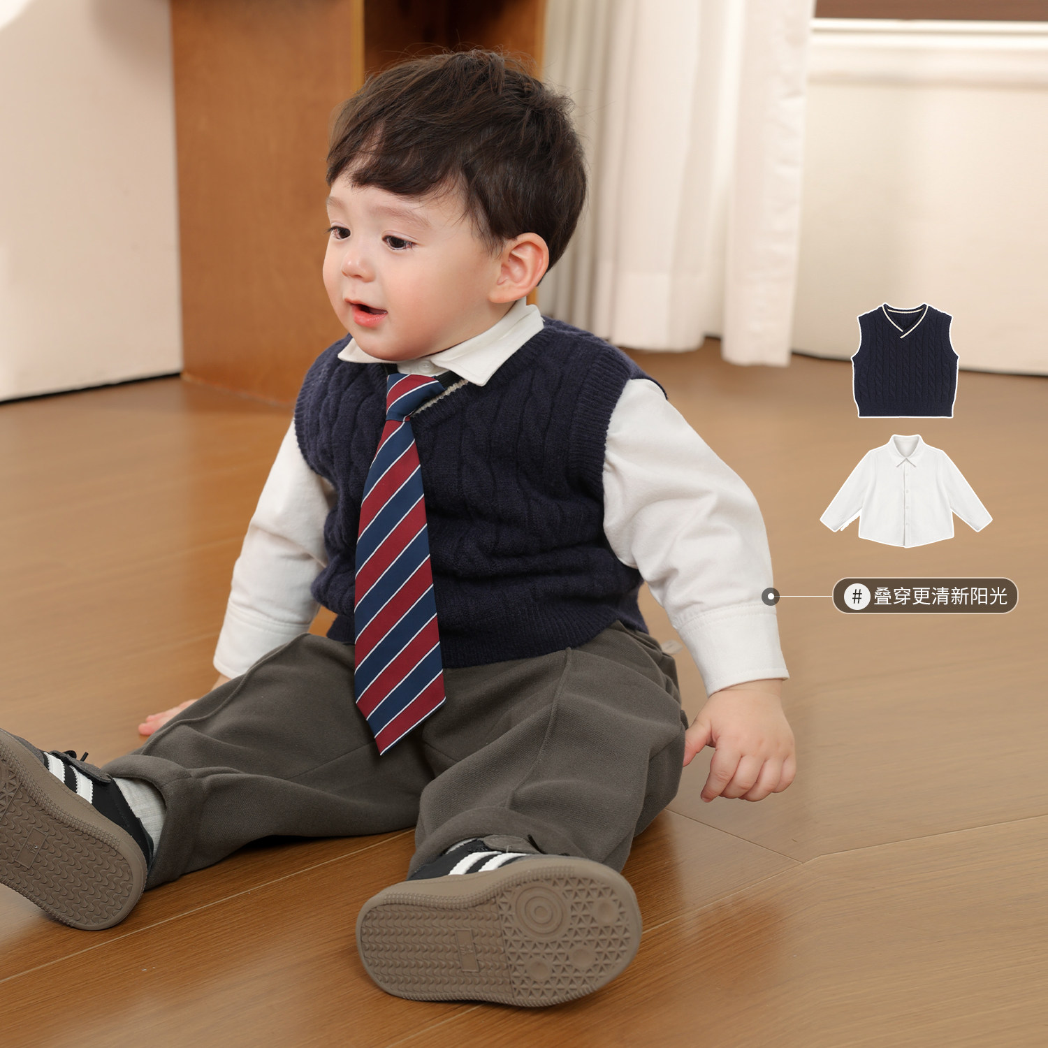 小O爸男婴童 宝宝秋冬套装抓周礼服保暖外套婴儿长袖西装外套冬装,淘宝优惠券,粉丝福利购,淘宝优惠卷