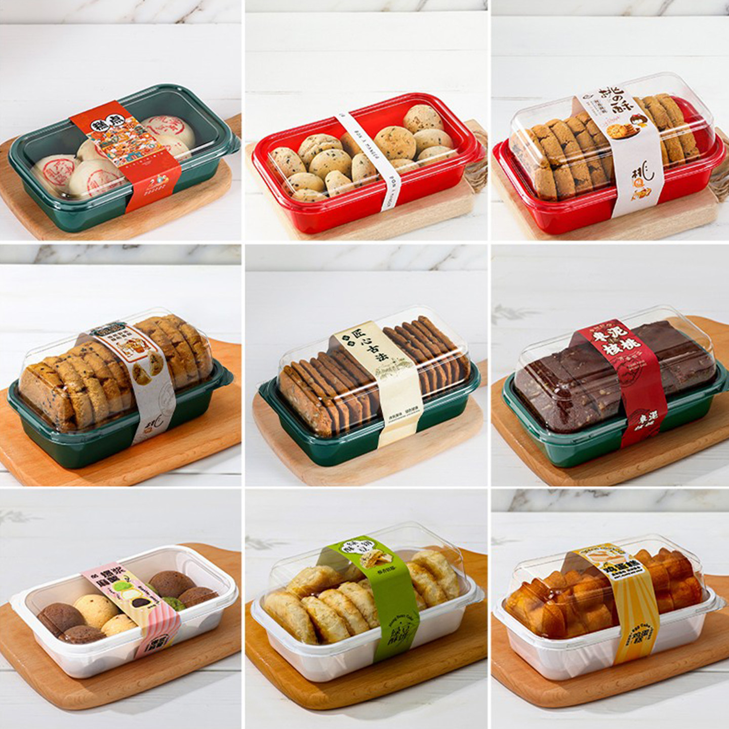 中式糕点桃酥盒子麻薯枣糕蛋糕卷透明打包盒泸溪河同款点心包装盒,淘宝优惠券,粉丝福利购,淘宝优惠卷