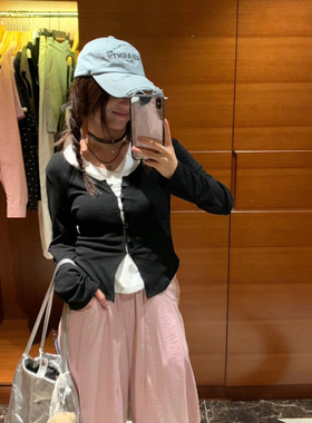 韩系 小众设计古银蝴蝶结项圈女y2k少女甜酷复古滴油花朵项链配饰