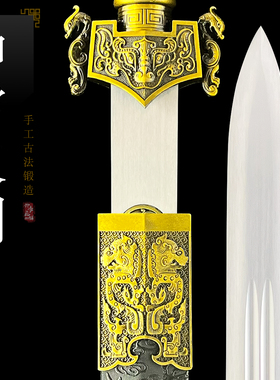 龙泉兴季宝剑高锰钢锻打汉剑唐剑
