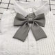 Kindergarten tie! Gray tie flower primary school students lower grade boys and girls school uniform college bow tie