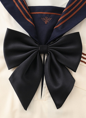 水手服领花jk纯色红色蝴蝶结巨校服s羽根领结学生学院风蝴蝶结