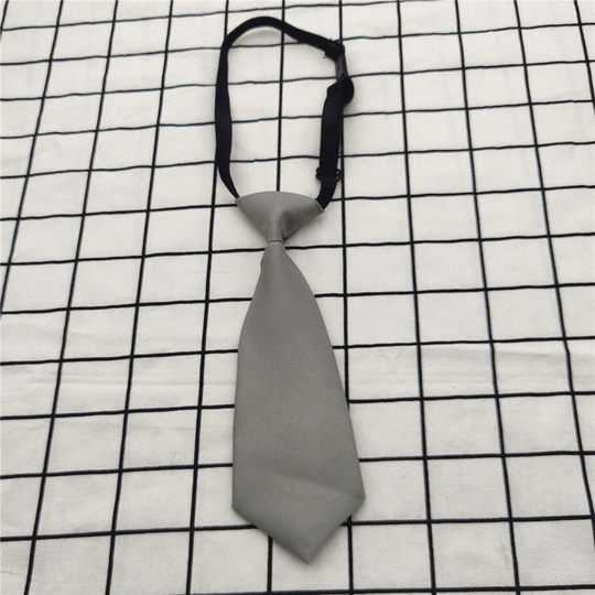 Kindergarten tie! Gray tie flower primary school students lower grade boys and girls school uniform college bow tie