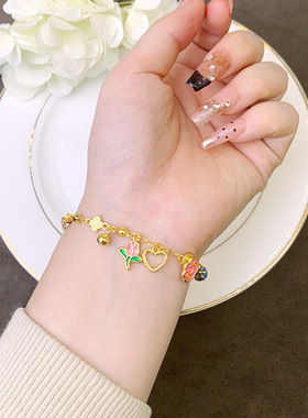 新中式越南沙金手链不掉色