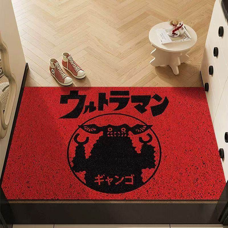 趣味剪影奥特曼怪兽丝圈地垫玄关入户耐磨耐脏易打理门垫一件代发,淘宝优惠券,粉丝福利购,淘宝优惠卷