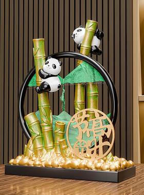 贝汉美圆满高升熊猫沙画摆件送朋友孩子同学摆件软装家居玄关装饰