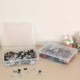 Large capacity multifunctional transparent plastic storage box with lid toy desktop organization puzzle storage box stationery box