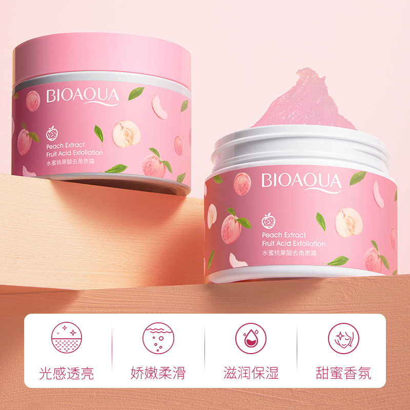 honeypeach Facial Exfoliating Bodyscrub Whitening Face Scrub-图0