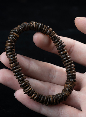 沉香片珠随型手串沉水级文玩收藏