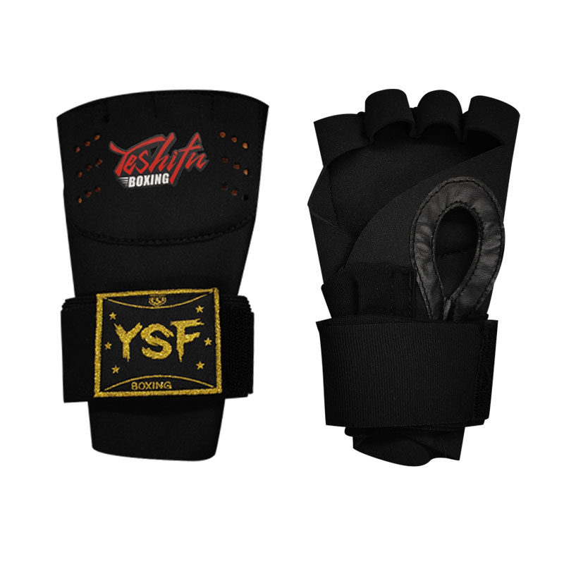 YSF懒人缠手带半指拳套非牛顿流体手套拳峰护盾拳击绑带二合一