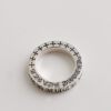 Jinxin handmade 925 sterling silver alphabet cross flower ring, male and female couple ring, tail ring, personalized niche accessories