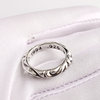 Ikkyu Old Silversmith 925 sterling silver rattan grass wave palace flower ring trendy punk men's and women's ring jewelry