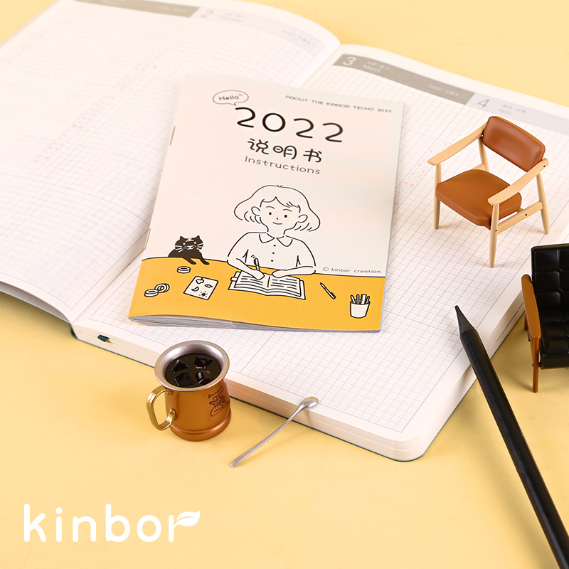 kinbor笔记本2023时间轴手帐本A5日程本管理记事本手账计划日记本 - 图1