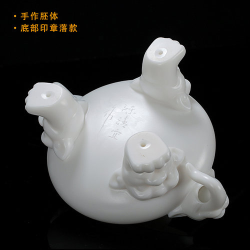 古垚/陈清宜德化手工建白瓷仿古茶道香炉香道香插香薰炉/将军炉 - 图3