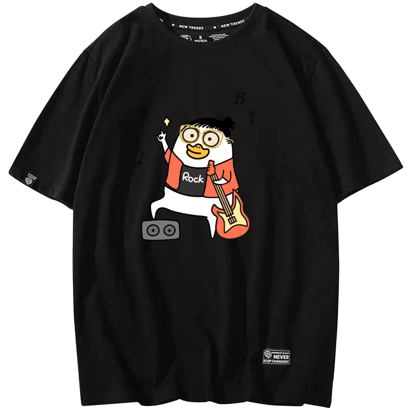 2020新款小刘鸭纯色女男潮纯棉t恤 京翰服饰T恤