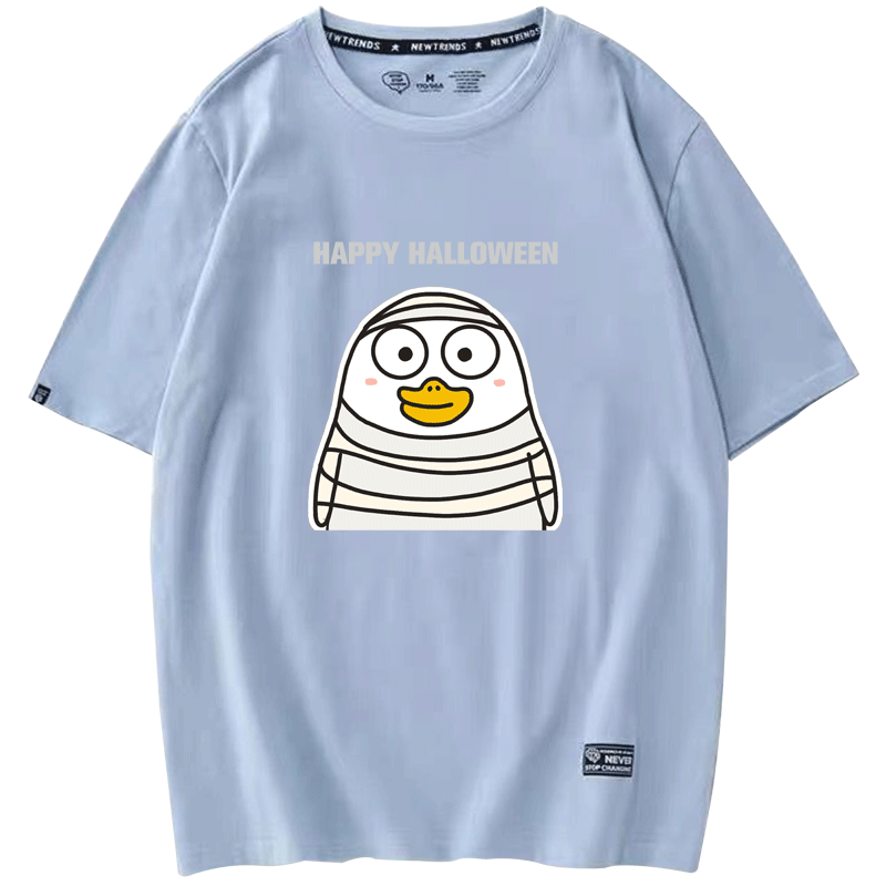 夏季小刘鸭新潮情侣装粽意里宽松 京翰服饰T恤