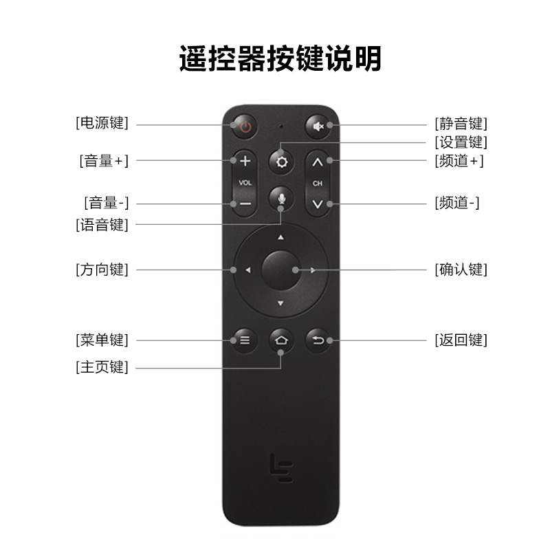 乐视电视遥控器F43C原装X40L Y55 X60L X65N蓝牙语音16键通用F55A - 图2