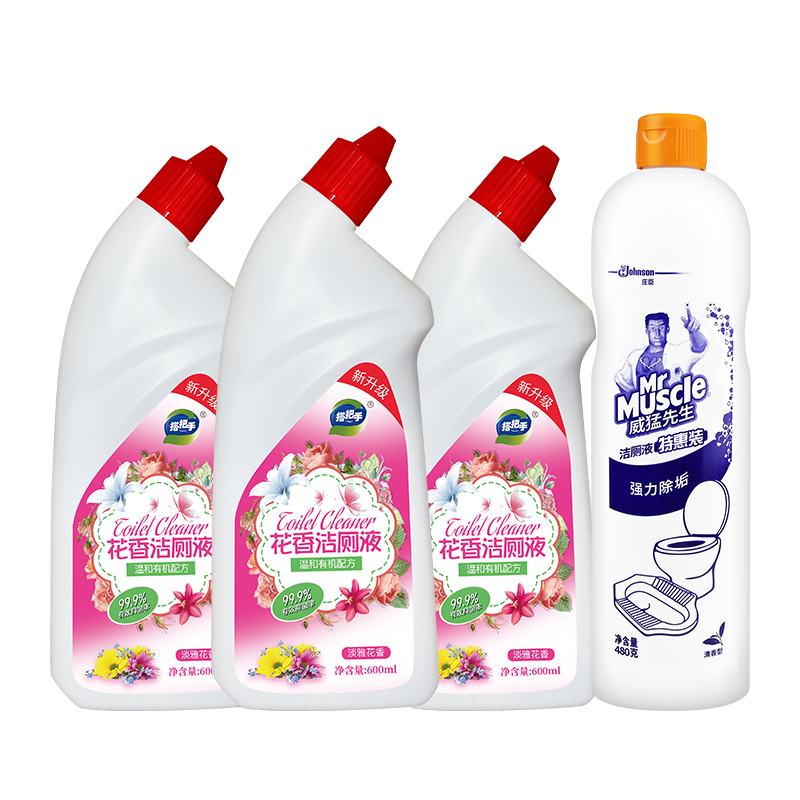威猛先生马桶去异味厕所花香洁厕液 世纪多乐居家日用马桶清洁剂/洁厕剂