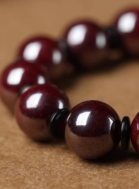 普陀山原矿朱砂手串官方旗舰店男士本命年原石女款转运珠天然辰砂
