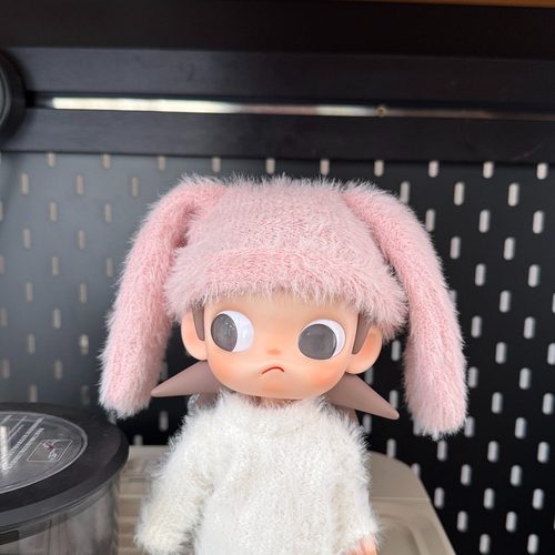 zsiga娃衣配件嘎子姐圣诞帽头套精致手工配饰BJD娃娃配件针织帽子 - 图2